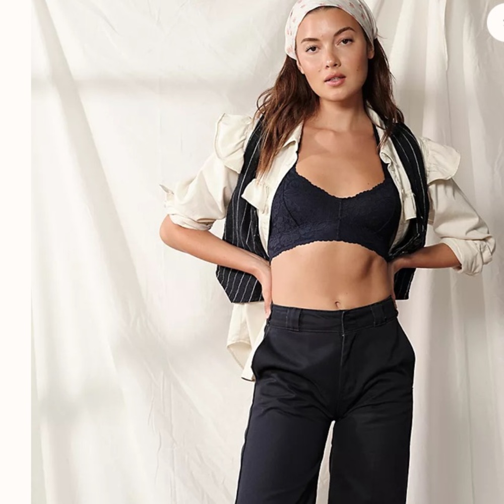 Free People Galloon Lace Racerback Bralette NWT